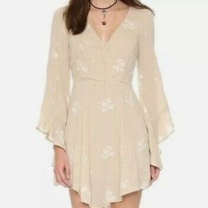 Free People Jasmine Embroidered Mini Dress